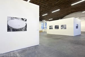 Pohled do expozice výstavy Rýč, míč, klíč, galerie Emila Filly (Armaturka) v Ústí n. Labem

