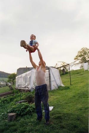 Untitled (Petr Flying) (from the series Rokytník)