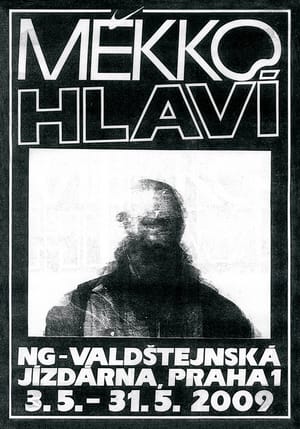 Xeroxová kopie plakátu Jiřího Šiguta s použitím portrétu Měkkohlavých