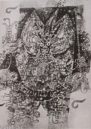 Ilustrace pro knihu W. Čcheng-ena: Opičí král