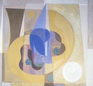 Still Life with Blue Head and Leaves "1966"