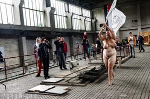 Performance with Alois Stratil at Festival of Naked Forms (FnaF)