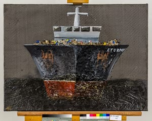 Loď s odpadky (z cyklu Doprava)